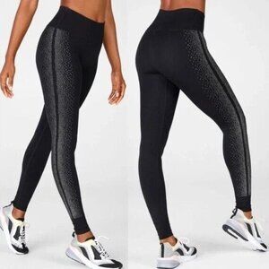 Sculptknit by Fabletics Leggings Size Large Reflective Dots High Waisted